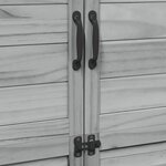 vidaXL Abri de jardin Gris 106 5 x 56 x 176 cm Bois d'ingénierie
