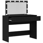 vidaXL Coiffeuse Chêne noir 100 x 40 x 120 cm Bois d'ingénierie
