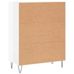 vidaXL Buffet Blanc brillant 69 5x34x90 cm Bois d'ingénierie