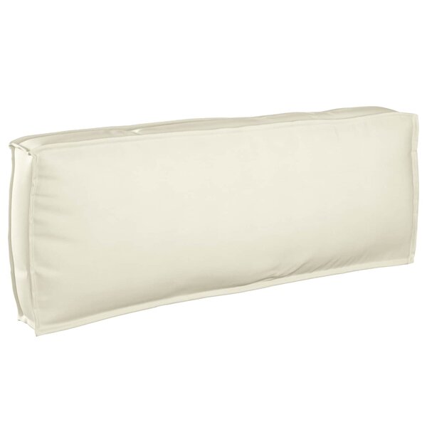 vidaXL Coussin Crème 120 x 40 x 12 cm Tissu Oxford