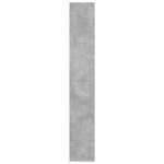 vidaXL Bibliothèque gris béton 60x30x189 cm bois d'ingénierie