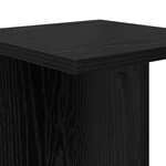 vidaXL Support de Plante Chêne noir 25 x 25 5 x 100 5 cm