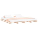 vidaXL Lit de palette 120x190 cm Bois pin massif Petit Double