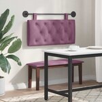 vidaXL Tête de lit suspendue Pourpre Velours