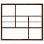 vidaXL Étagère murale Chêne fumé 90x16x78 cm Bois d'ingénierie