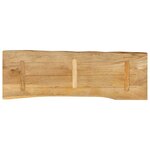 vidaXL Dessus de table 120x40x2 5 cm bord vivant bois massif manguier