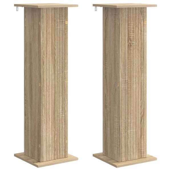 vidaXL Support de Plante 2 pc Chêne Sonoma 30 5 x 30 x 100 5 cm