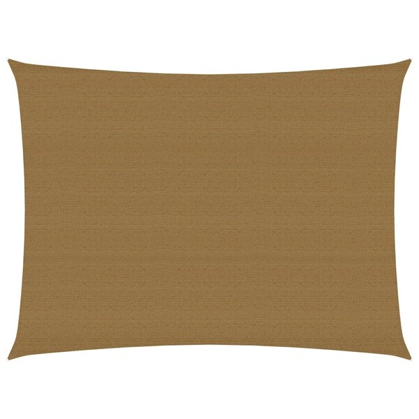 vidaXL Voile d'ombrage 160 g/m² Taupe 4x5 m PEHD
