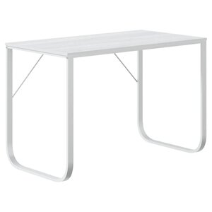 vidaXL Bureau d'ordinateur Blanc 110x60x73 cm Aggloméré