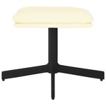 vidaXL Repose-pied Crème 60x60x36 cm Similicuir