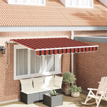 vidaXL Auvent Rétractable Orange 300 x 200 cm tissu
