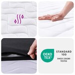 vidaXL Matelas à ressorts bonnell moyen 90x190 cm