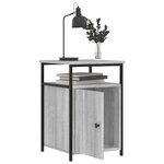 vidaXL Tables de chevet 2 Pièces sonoma gris 40x42x60cm bois d'ingénierie