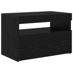 vidaXL Meuble TV Chêne noir 60 x 35 x 40 cm Bois d'ingénierie
