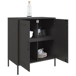 vidaXL Buffet noir 68x39x79 cm acier