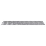 vidaXL Plaques à damier 2 Pièces Argent 80 x 30 cm Aluminium