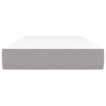 vidaXL Matelas de lit à ressorts ensachés gris clair 120x190x20 cm