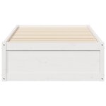 vidaXL Cadre de lit sans matelas blanc 90x200 cm bois de pin massif