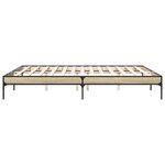 vidaXL Cadre de lit sans matelas chêne sonoma 200x200 cm