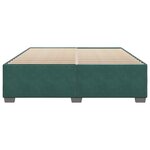 vidaXL Cadre de lit sans matelas vert foncé 180x200 cm velours