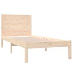 vidaXL Cadre de lit Bois de pin massif 100x200 cm