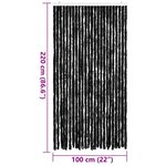 vidaXL Moustiquaire Anthracite 100x220 cm Chenille