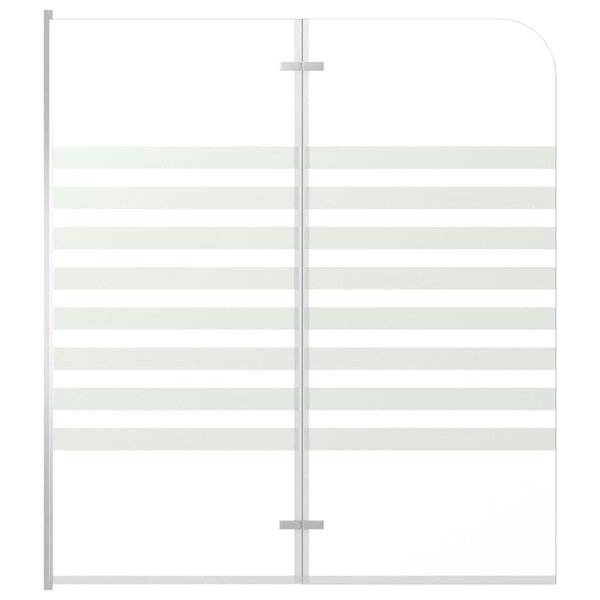 vidaXL Enclos de bain 120x140 cm Verre trempé Rayures