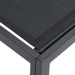 vidaXL Ensemble de canapé de jardin 9 pc Noir Acier