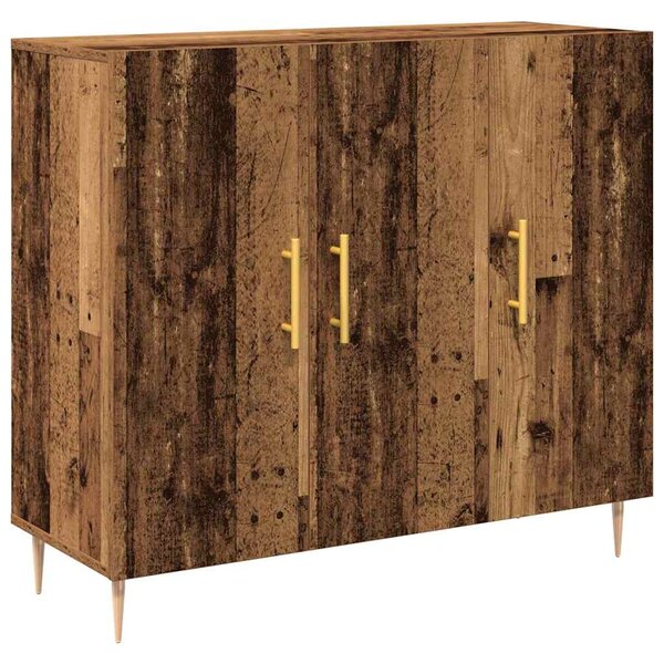 vidaXL Buffet Bois ancien 90 x 34 x 80 cm Bois d'ingénierie