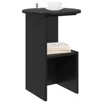 vidaXL Table d'appoint Chêne noir Ø 39 5 x 55 cm Bois d'ingénierie