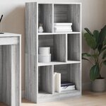 vidaXL Bibliothèque sonoma gris 57x28 5x107 5 cm bois d'ingénierie