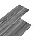 vidaXL Planches de plancher PVC Non auto-adhésif 5 26 m²2 mm Gris rayé