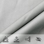vidaXL Voile d'ombrage gris clair 2x2x2 m 100  polyester oxford