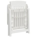 vidaXL Chaises inclinables de jardin lot de 2 blanc PP