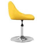 vidaXL Chaises à manger pivotantes lot de 2 jaune moutarde velours