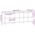 vidaXL Buffets 3 Pièces Blanc Bois d'ingénierie