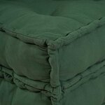 vidaXL Pouf modulaire vert 70x70x54 tissu