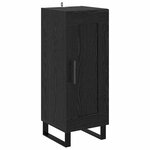 vidaXL Haut Armoire Chêne noir 34 5 x 34 x 180 cm Bois d'ingénierie