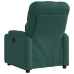 vidaXL Fauteuil inclinable Vert foncé Tissu