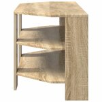 vidaXL MeubleTVd'Angle Chêne Sonoma 102x40 5x45cm Bois d'ingénierie