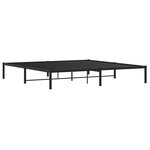 vidaXL Cadre de lit métal sans matelas noir 193x203 cm