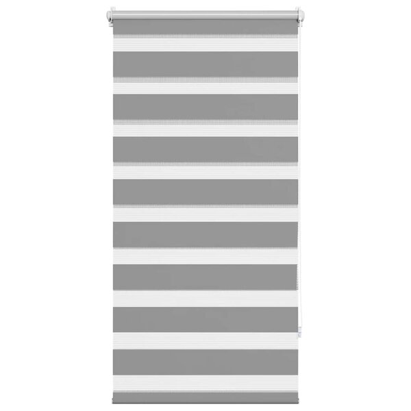 vidaXL Store vénitien zébré 60 9 x 120 cm  largeur du tissu 56 7 cm  gris