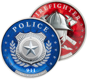Monnaie FIRST RESPONDERS Set 2 x 1 Oz Argent 5$ Cook Islands 2026 (PRÉCOMMANDE)