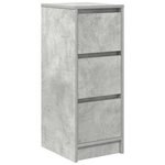 vidaXL Buffet gris béton 29 5x34x76 cm bois d'ingénierie