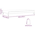 vidaXL Housse pour mobilier d'extérieur 202 x 102 x 15 cm