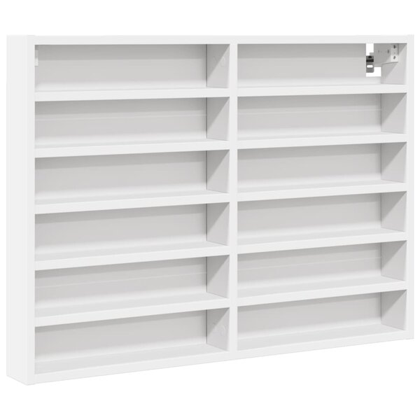 vidaXL Armoire à vitrine blanc 80x8 5x58 cm bois d'ingénierie
