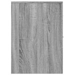 vidaXL Armoire de salle de bain étroite avec roulettes sonoma gris