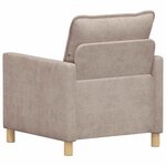 vidaXL Canapé Beige 76 x 81 x 87 5 cm Polyester