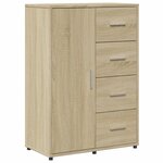 vidaXL Buffets 2 Pièces chêne sonoma 60x31x84 cm bois d'ingénierie