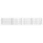 vidaXL Lit surélevé à gabion Acier galvanisé 360x30x60 cm